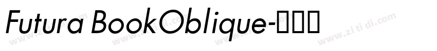 Futura BookOblique字体转换